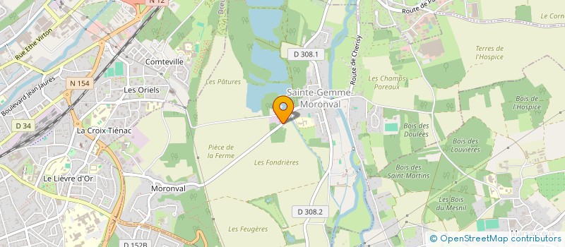 localisation de l'entreprise LES PIECES DE LA FERME à SAINTE-GEMME-MORONVAL