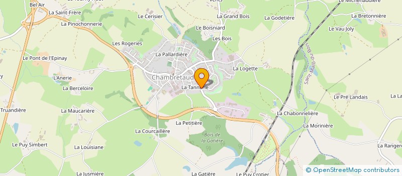 localisation de l'entreprise LES PIEDS A L'ENVERS à CHANVERRIE