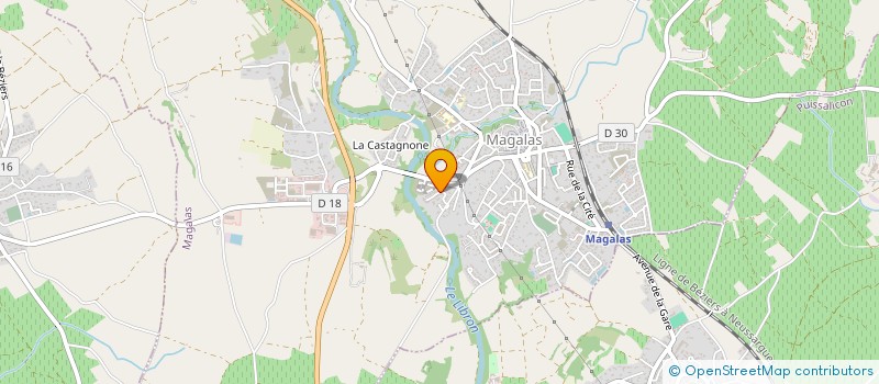 localisation de l'entreprise LES PIEDS AGILES 34  MAGALAS