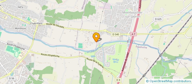 localisation de l'entreprise LES PIEDS CROISES  MONTBOUCHER-SUR-JABRON