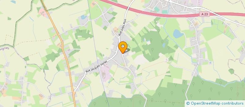 localisation de l'entreprise LES PIEDS DANS L'EAU  BEUVRY-LA-FORET