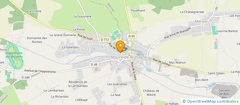 localisation de l'entreprise LES PIEDS DANS L'EAU  VAL D'ANAST