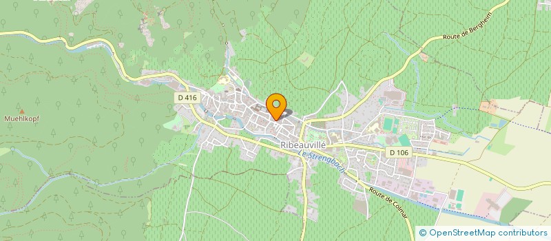 localisation de l'entreprise LES PIEDS DANS L'HERBE à RIBEAUVILLE