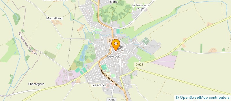 localisation de l'entreprise LES PIEDS DANS L'IO à LEVROUX