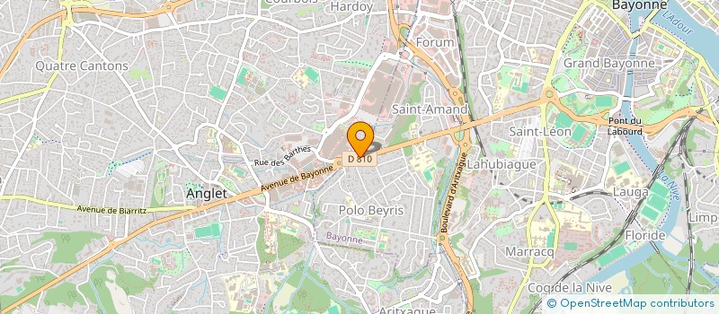 localisation de l'entreprise LES PIEDS DANS L'PLAT à BAYONNE