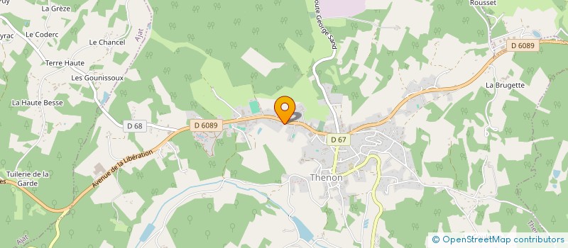 localisation de l'entreprise LES PIEDS DANS LE BOCAL à THENON