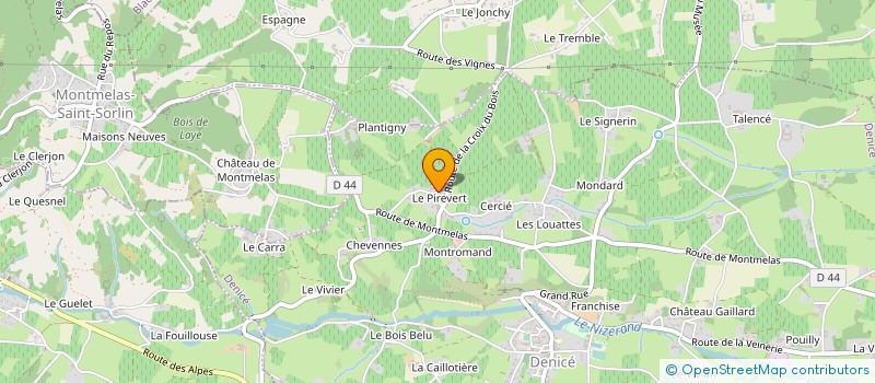 localisation de l'entreprise LES PIEDS DANS LE PLAT  DENICE