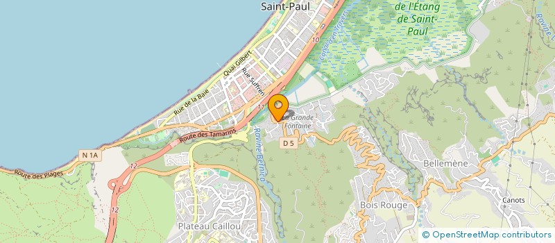 localisation de l'entreprise LES PIEDS DANS LE SABLE à SAINT-PAUL