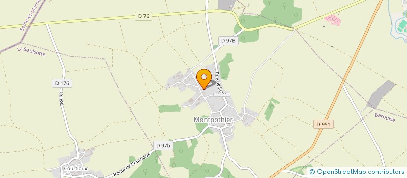 localisation de l'entreprise LES PIEDS DANSANTS  MONTPOTHIER