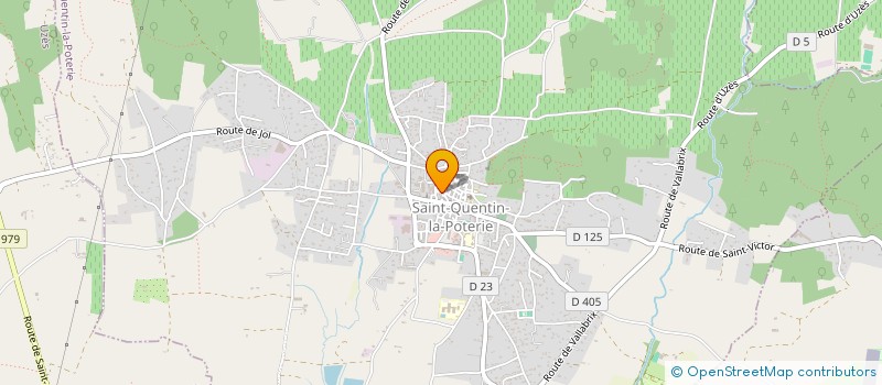 localisation de l'entreprise LES PIEDS DE BICHE  SAINT-QUENTIN-LA-POTERIE