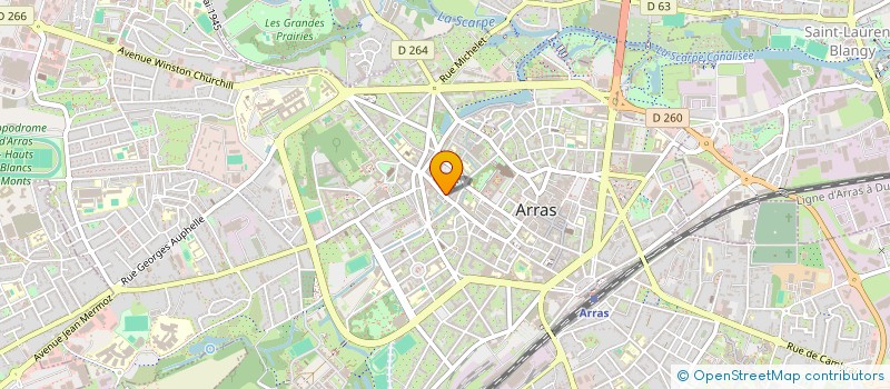 localisation de l'entreprise LES PIEDS DE SAINT JEAN à ARRAS