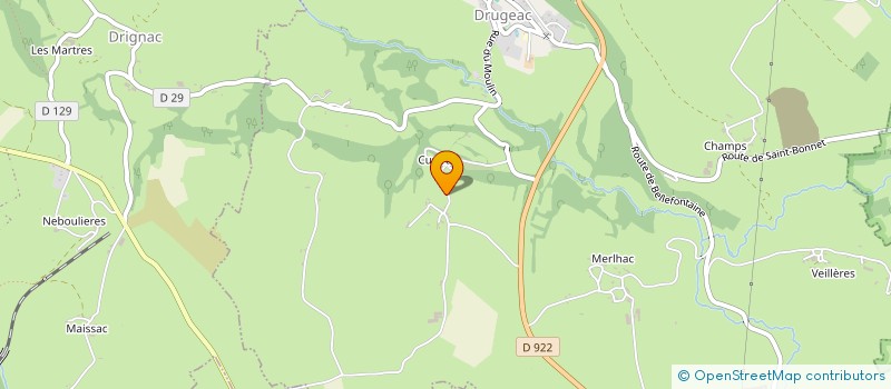 localisation de l'entreprise LES PIEDS DE TOM à DRUGEAC