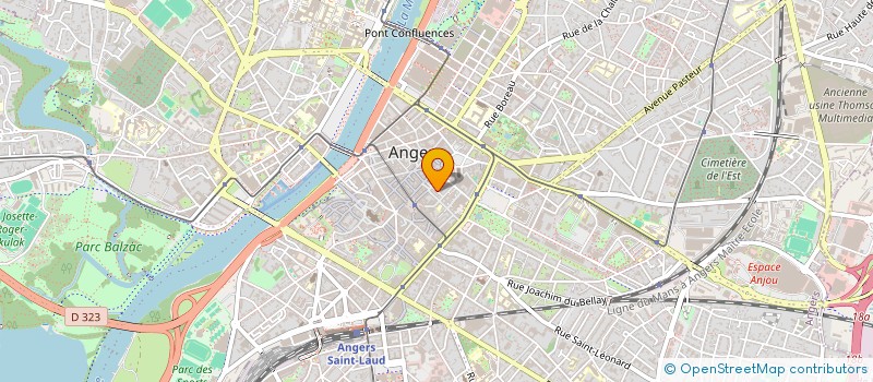 localisation de l'entreprise LES PIEDS DU BOUDDHA  ANGERS