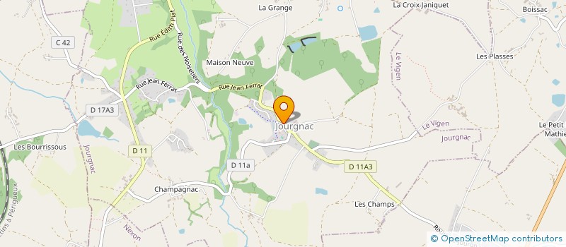 localisation de l'entreprise LES PIEDS EN MUSIQUE à JOURGNAC