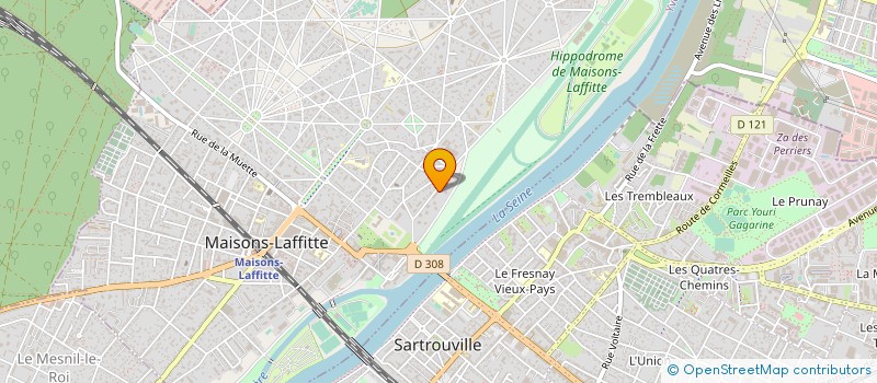 localisation de l'entreprise LES PIEDS JALOUX à MAISONS-LAFFITTE