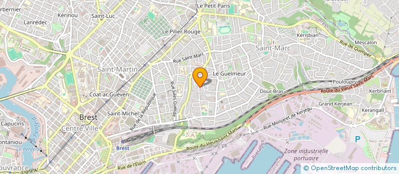 localisation de l'entreprise LES PIEDS NUS à BREST