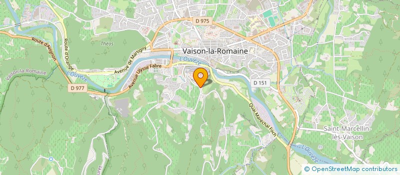 localisation de l'entreprise LES PIEDS NUS  VAISON-LA-ROMAINE