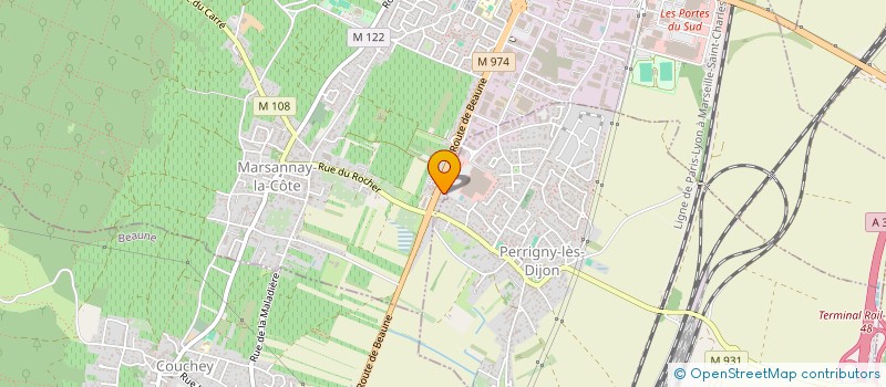 localisation de l'entreprise LES PIEDS PLATS à MARSANNAY-LA-COTE