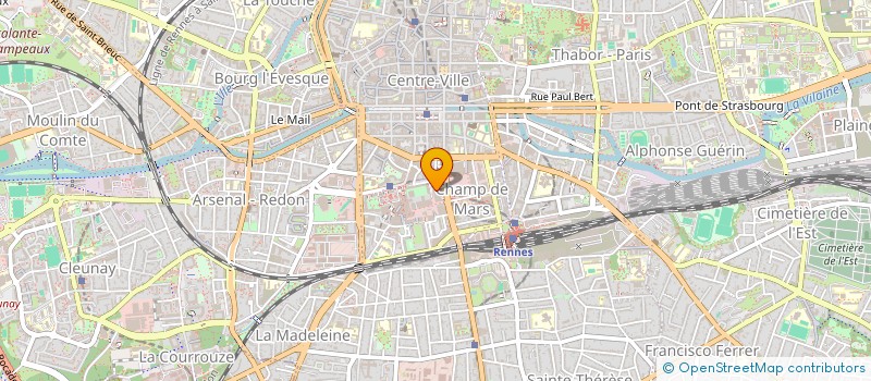 localisation de l'entreprise LES PIEDS SOUS LA TABLE  RENNES