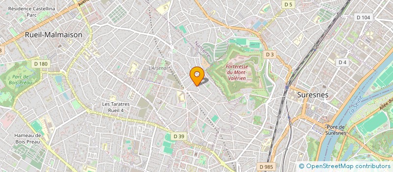 localisation de l'entreprise LES PIEDS SUR LA TABLE à RUEIL-MALMAISON