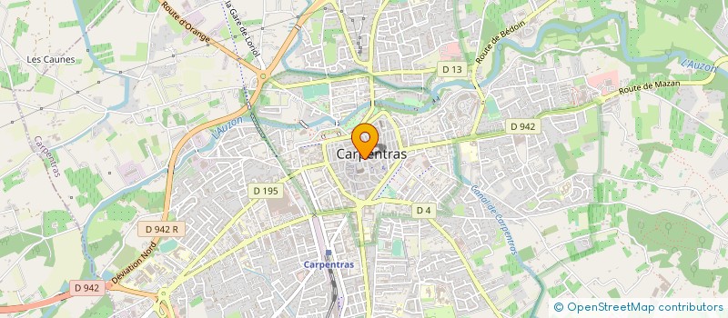 localisation de l'entreprise LES PIEDS SUR TERRE  CARPENTRAS