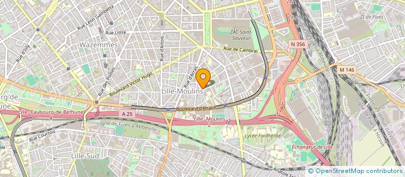 localisation de l'entreprise LES PIEDS SUR TERRE à LILLE