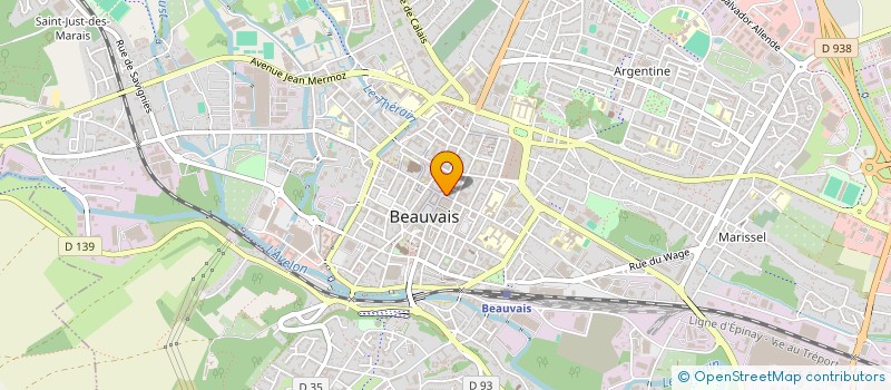 localisation de l'entreprise LES PIEDS SUR TERRE à BEAUVAIS