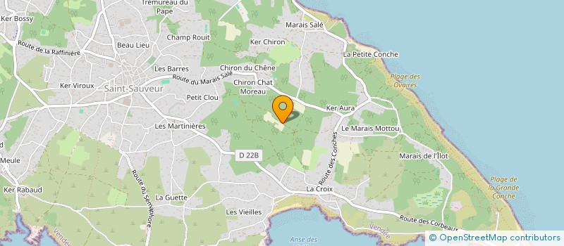 localisation de l'entreprise LES PIEDS SUR TERRE à L'ILE-D'YEU