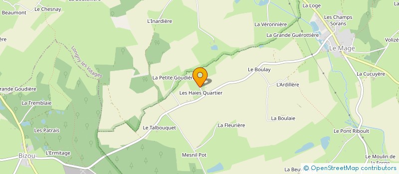 localisation de l'entreprise LES PIEDS SUR TERRE DU PERCHE à LE MAGE