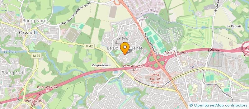 localisation de l'entreprise LES PIEDS Z'AILES D'ORVAULT à ORVAULT