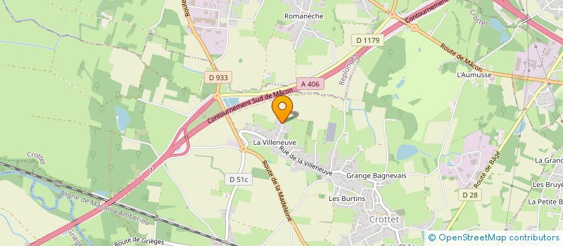 localisation de l'entreprise LES PIERRE  CROTTET