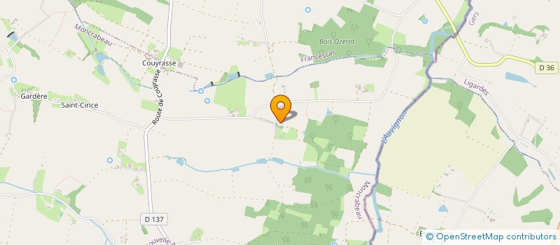 localisation de l'entreprise LES PIERRE HAUTES  NERAC