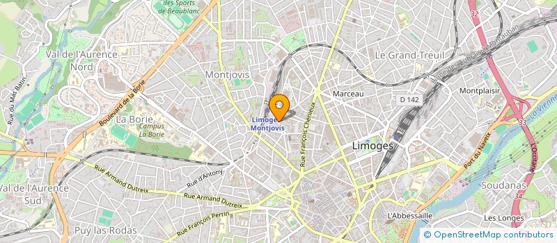 localisation de l'entreprise LES PIERRES à LIMOGES