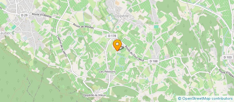 localisation de l'entreprise LES PIERRES  OPPEDE