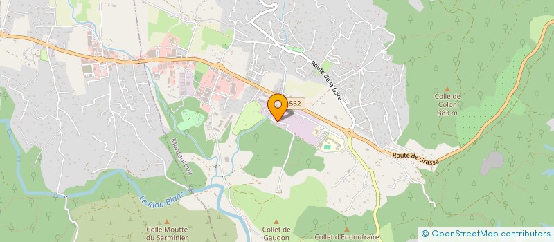 localisation de l'entreprise LES PIERRES  MONTAUROUX