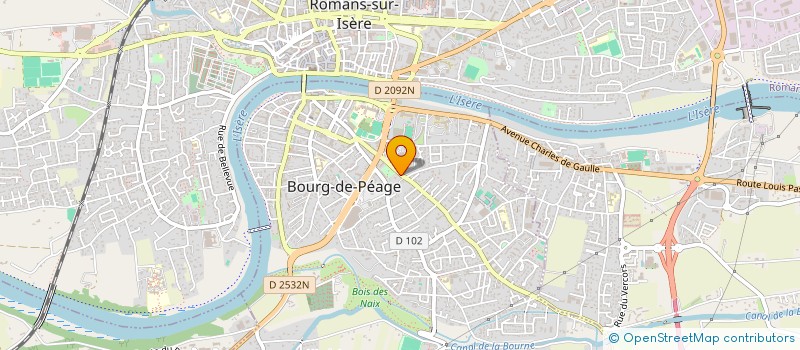 localisation de l'entreprise LES PIERRES  BOURG-DE-PEAGE