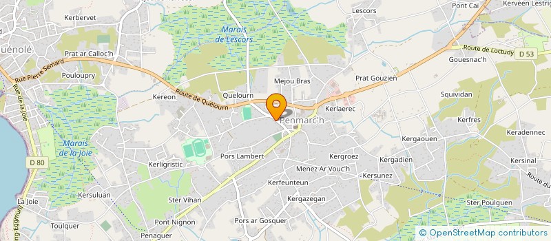 localisation de l'entreprise LES PIERRES  PENMARCH