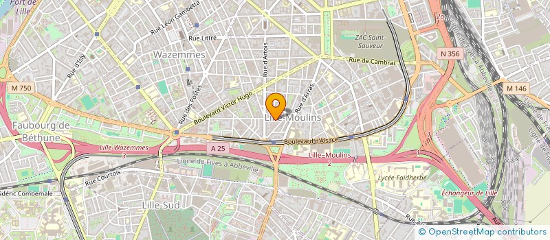 localisation de l'entreprise LES PIERRES A FEUX  LILLE