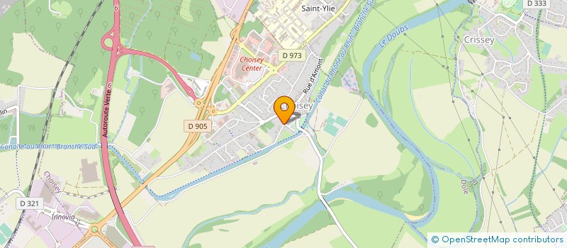 localisation de l'entreprise LES PIERRES AU LOUP  CHOISEY