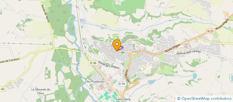 localisation de l'entreprise LES PIERRES BLANCHES  LECTOURE