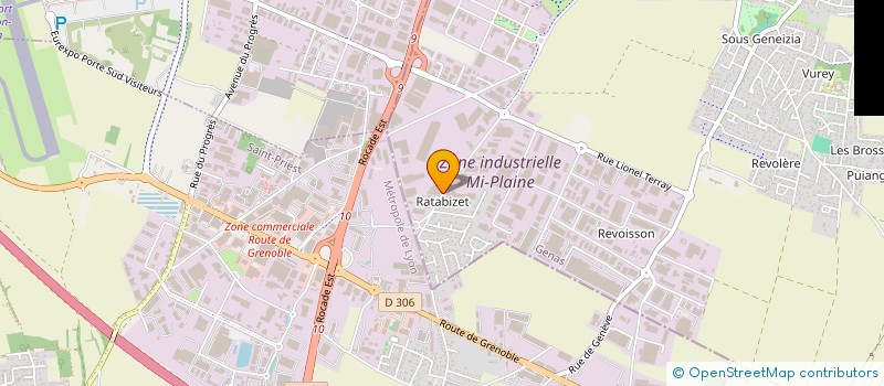 localisation de l'entreprise LES PIERRES BLANCHES  GENAS