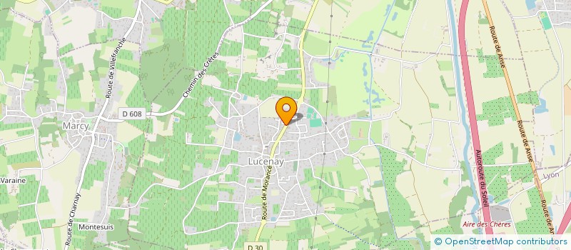 localisation de l'entreprise LES PIERRES BLANCHES  LUCENAY