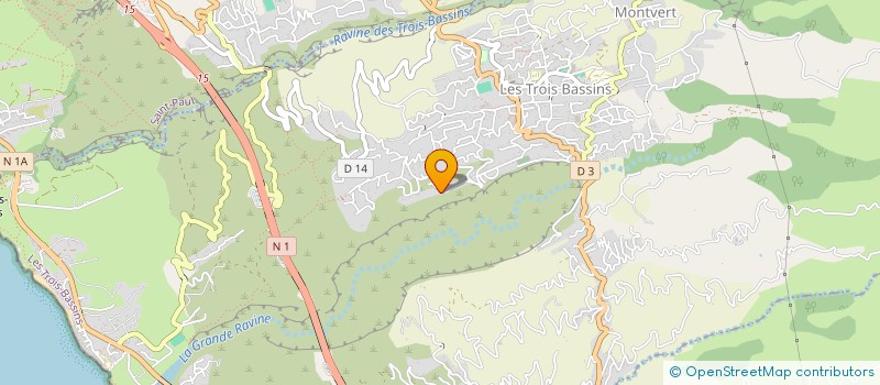 localisation de l'entreprise LES PIERRES BLEUES  LES TROIS-BASSINS