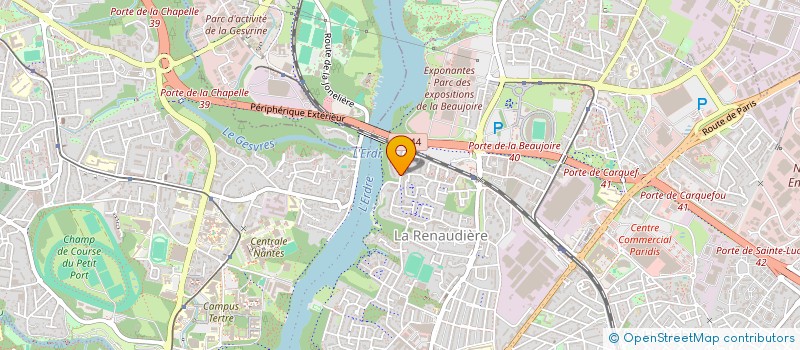 localisation de l'entreprise LES PIERRES CLAIRES  NANTES