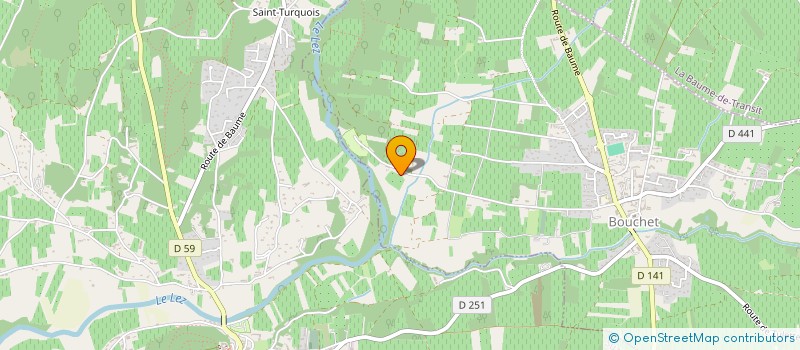 localisation de l'entreprise LES PIERRES D'AMBRE  BOUCHET