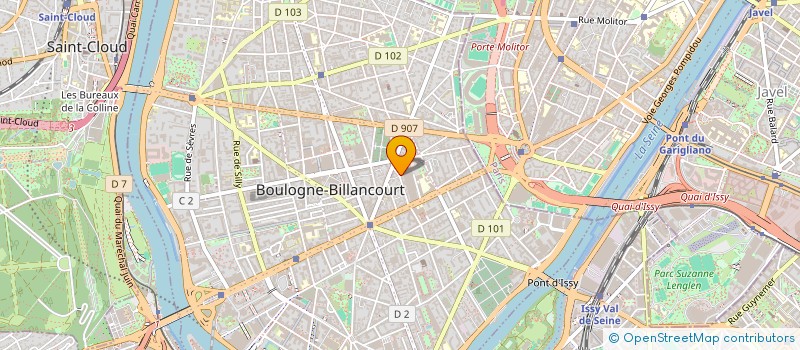 localisation de l'entreprise LES PIERRES D'EMILIE à BOULOGNE-BILLANCOURT