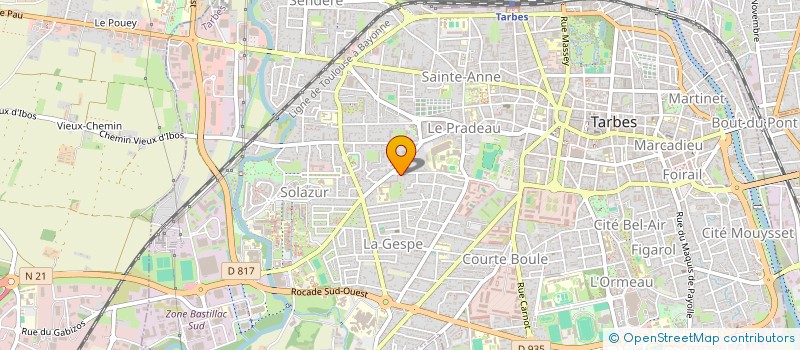 localisation de l'entreprise LES PIERRES DE BIGORRE  TARBES