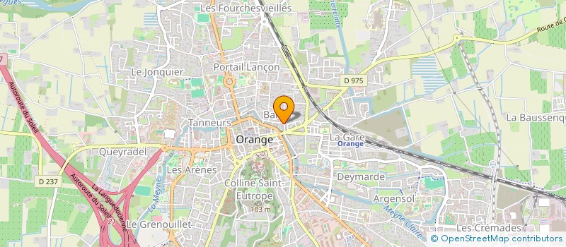 localisation de l'entreprise LES PIERRES DE CLAUDE  ORANGE