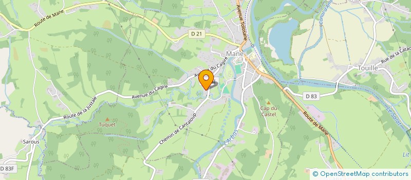 localisation de l'entreprise LES PIERRES DE CLEMENT ET PAULINE  MANE