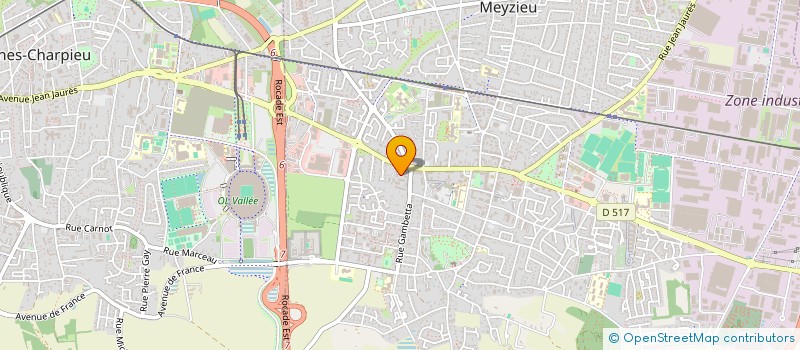 localisation de l'entreprise LES PIERRES DE CORBAS  MEYZIEU